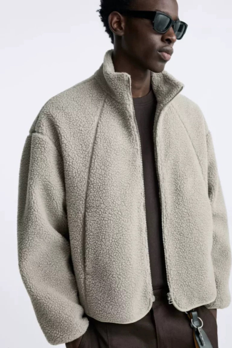 Lässige Teddy Sweatjacke