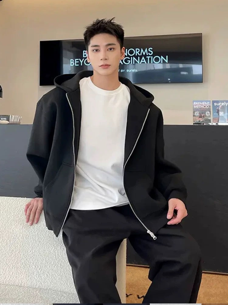Lässige Oversize Sweatjacke