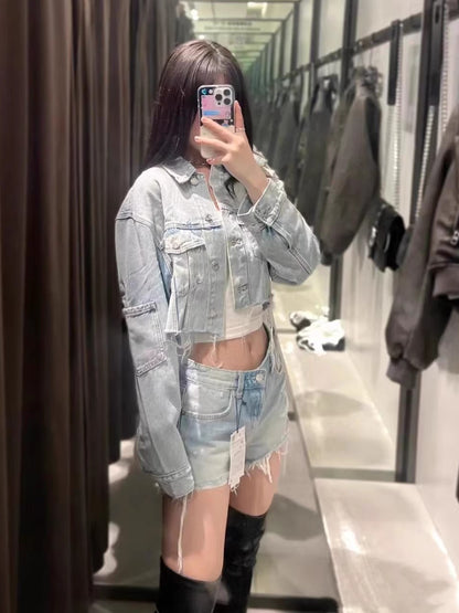 Trendige Jeansjacke