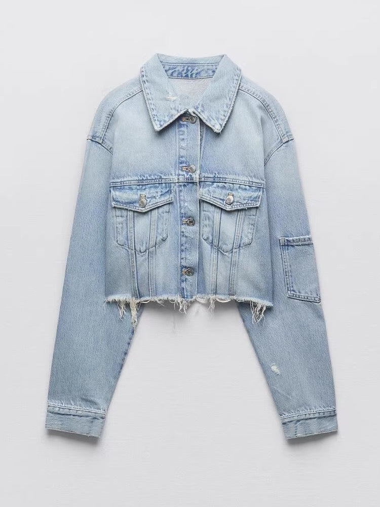 Trendige Jeansjacke